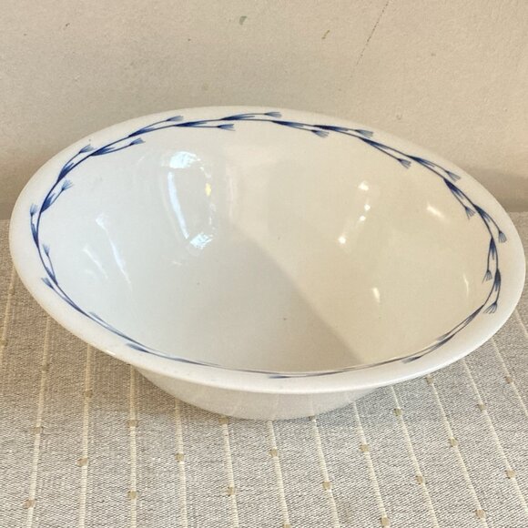 Kari Trestakk Norway Serving Bowl Hand Painted Porcelain Abstract Forks Design - Picture 2 of 9